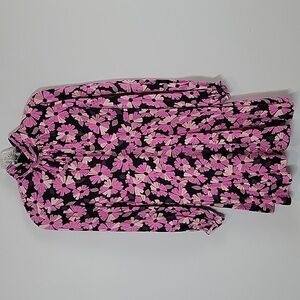 Kate Spade New York pink floral smocked dress size 0